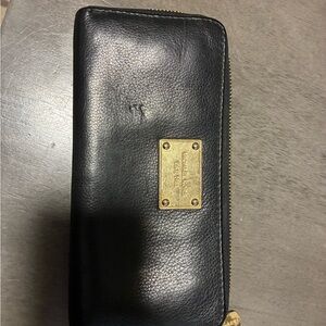 Michael Kors Black Wallet with Gold Accents